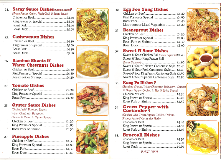 Chinese Takeaway Menu Design