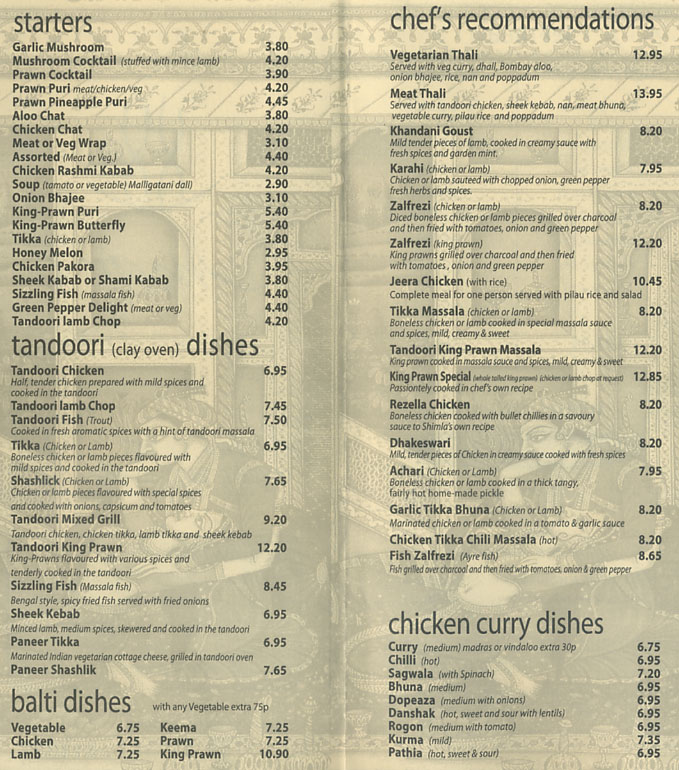 Menu Image