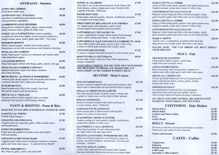 Menu Image