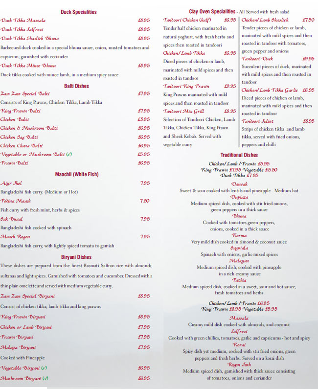 Menu Image