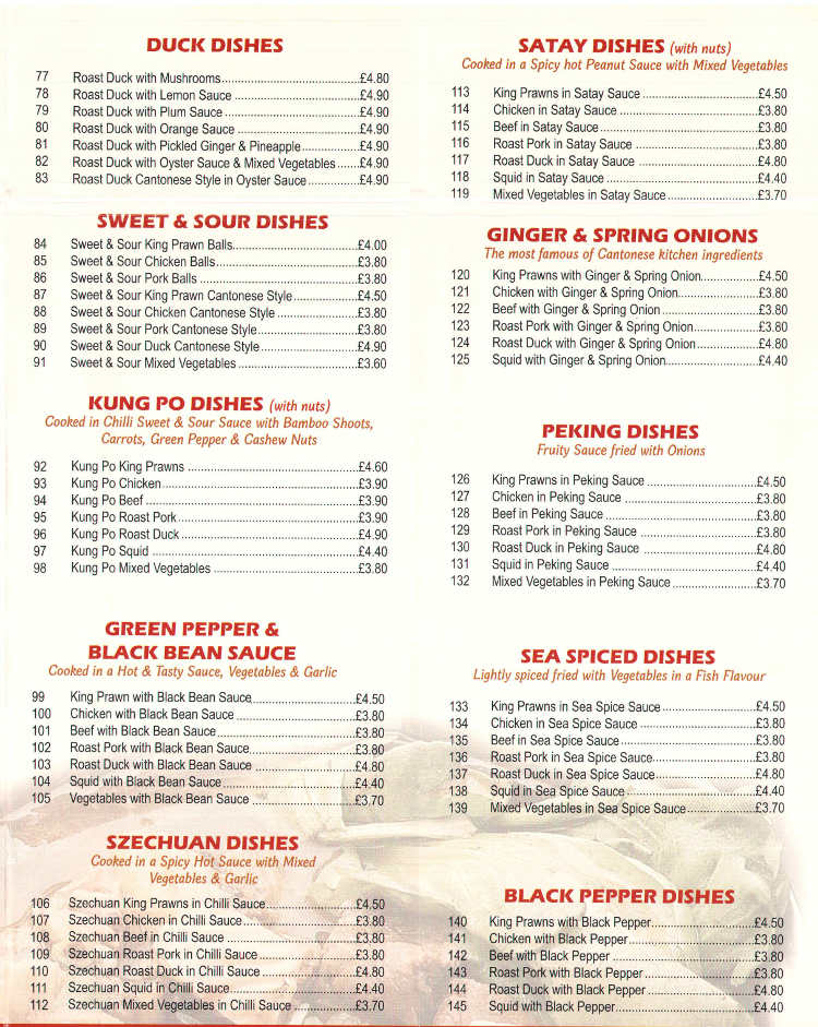 The Lucky Inn Chinese Restaurant On Glyn Vale, Bristol - Everymenu